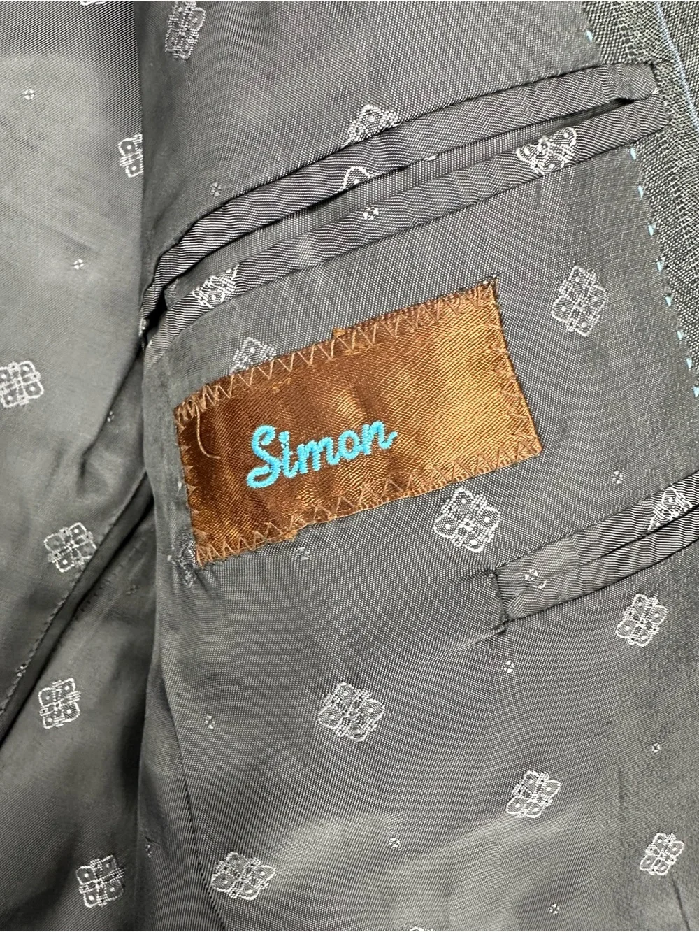 Peter Millar Simon Gray Pinstripe Wool Sport Coat Blazer 48R